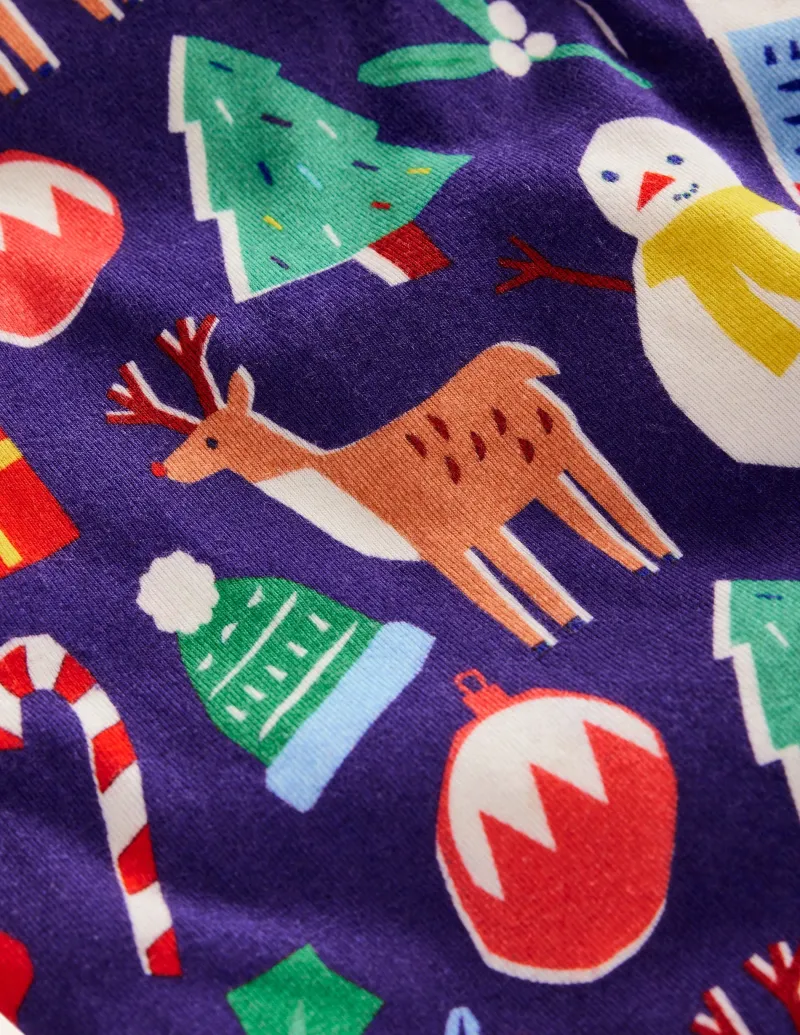 Nachtwäsche & Schlafanzüge | Boden Kuschelige Schlafanzüge im Doppelpack-Weihnachtsgeschenke und Streifen WeihnachtsgeschenkeundStreifen