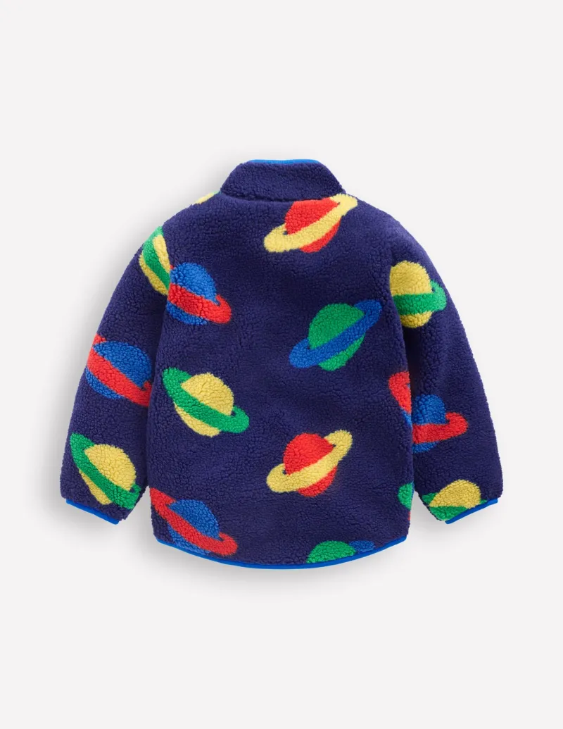 Mäntel & Jacken | Boden Kuschelige Teddyfell-Jacke-Dämmerungsblau Planeten DämmerungsblauPlaneten