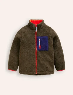 Mäntel & Jacken | Boden Kuschelige, winddichte Fleecejacke-Blasses Khaki BlassesKhaki
