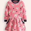 Kleider | Boden Kuscheliges, bedrucktes Sweatshirt-Kleid- Almond