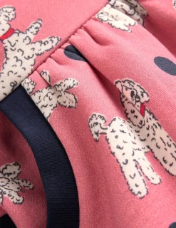 Kleider | Boden Kuscheliges, bedrucktes Sweatshirt-Kleid- Almond