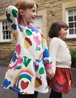 Kleider | Boden Kuscheliges, bedrucktes Sweatshirt-Kleid-All Is Calm/Bright AllIsCalm/Bright