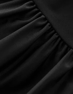 Bademode | Boden Kythira Geraffte Bikinihose- Schwarz