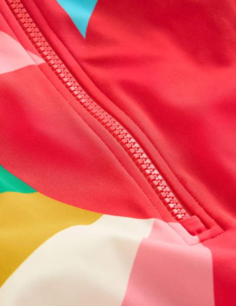 Bademode | Boden Langärmeliger Badeanzug-Bunt Regenbogenherz BuntRegenbogenherz