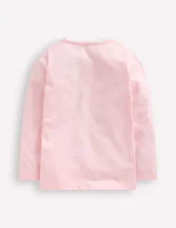 Oberteile & T-shirts | Boden Langärmeliges Bouclé-T-Shirt-Kreiderosa Herzen KreiderosaHerzen
