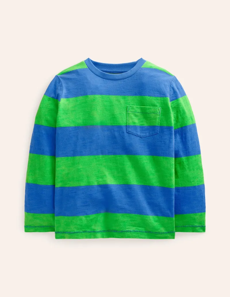 Oberteile & T-shirts | Boden Langärmliges T-Shirt für den Alltag-Griechisches Blau/Grün GriechischesBlau/Grün