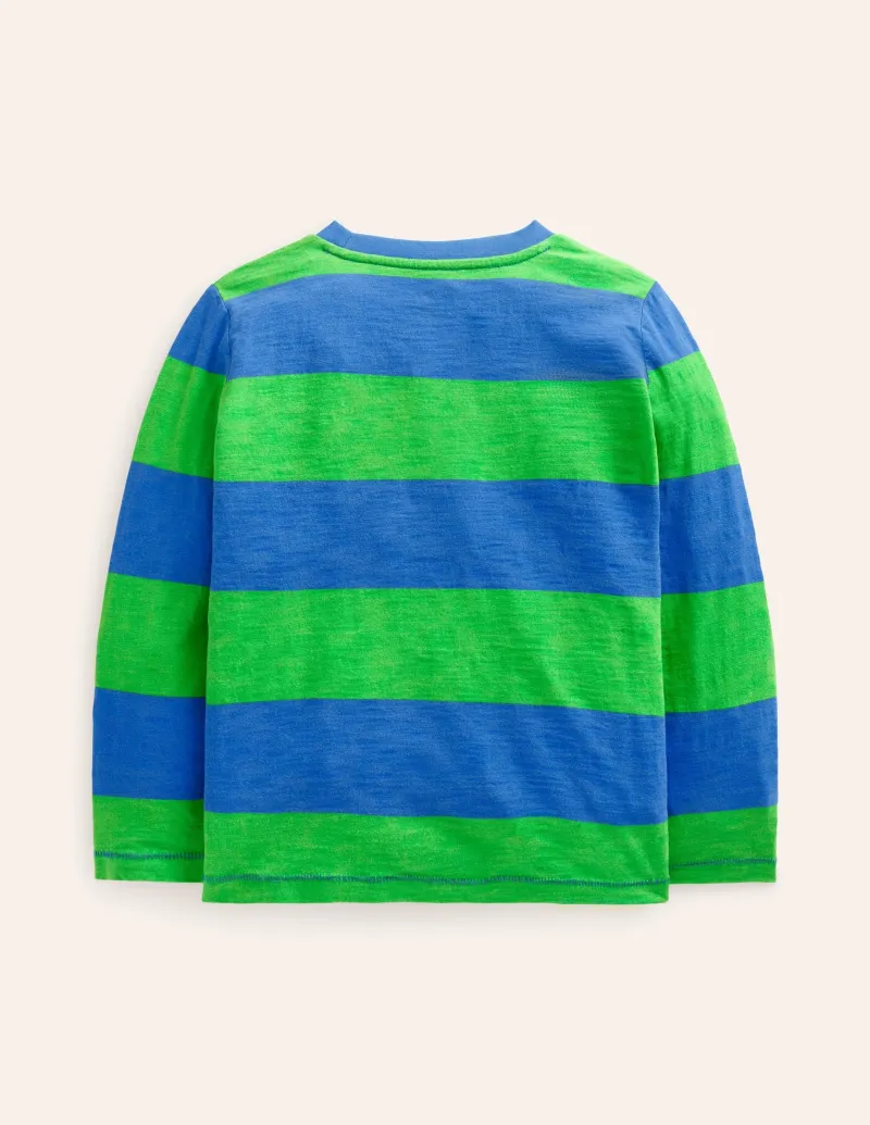 Oberteile & T-shirts | Boden Langärmliges T-Shirt für den Alltag-Griechisches Blau/Grün GriechischesBlau/Grün