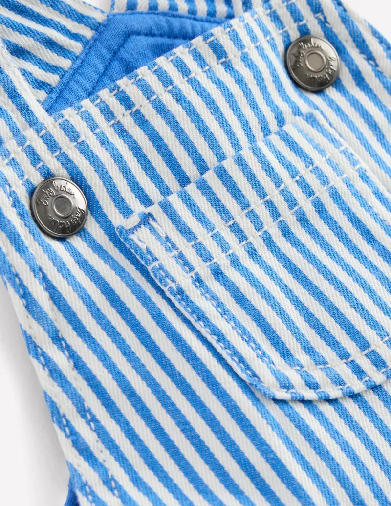 Hosen & Leggings | Boden Latzhose für Jungen-Blau Drell Streifen BlauDrellStreifen