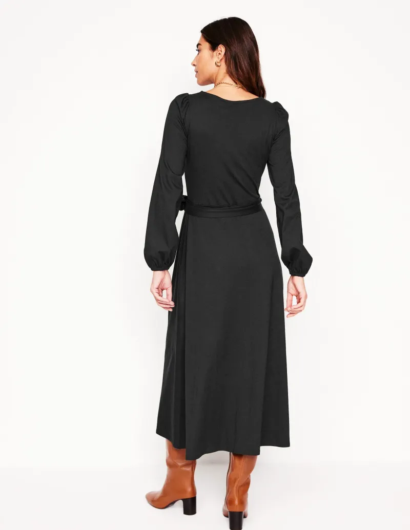 Kleider & Jumpsuits | Midi | Boden Leandra Jersey-Midikleid- Schwarz