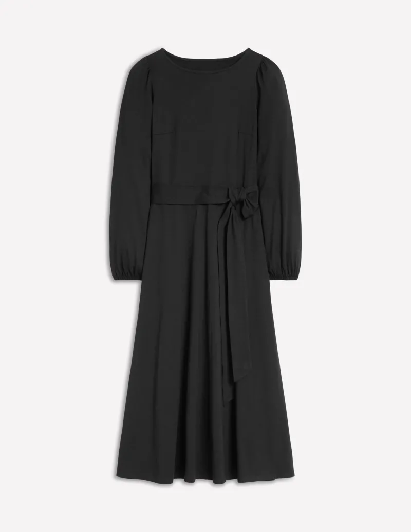 Kleider & Jumpsuits | Midi | Boden Leandra Jersey-Midikleid- Schwarz