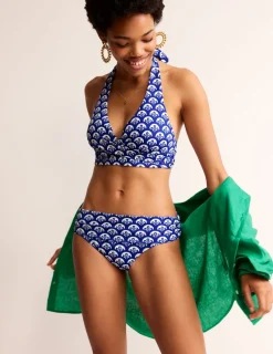 Bademode | Boden Levanzo Bikinihose mit Faltendetail-Surf The Web, Laub Geo SurfTheWeb,LaubGeo