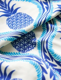 Bademode | Boden Levanzo Bikinihose mit Faltendetail-Surf The Web, Ananas Welle SurfTheWeb,AnanasWelle