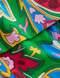 Bademode | Boden Levanzo Bikinihose mit Faltendetail-Kelly Grün, Paisley Azurblau KellyGrün,PaisleyAzurblau