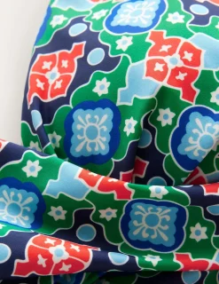 Bademode | Boden Levanzo Neckholder-Bikinioberteil-Grünes Tamburin, Küsten-Kachel GrünesTamburin,Küsten-Kachel