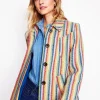 Mäntel & Jacken | Boden Lincoln Mantel mit Streifen-Regenbogen Twill Streifen RegenbogenTwillStreifen