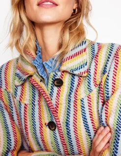 Mäntel & Jacken | Boden Lincoln Mantel mit Streifen-Regenbogen Twill Streifen RegenbogenTwillStreifen