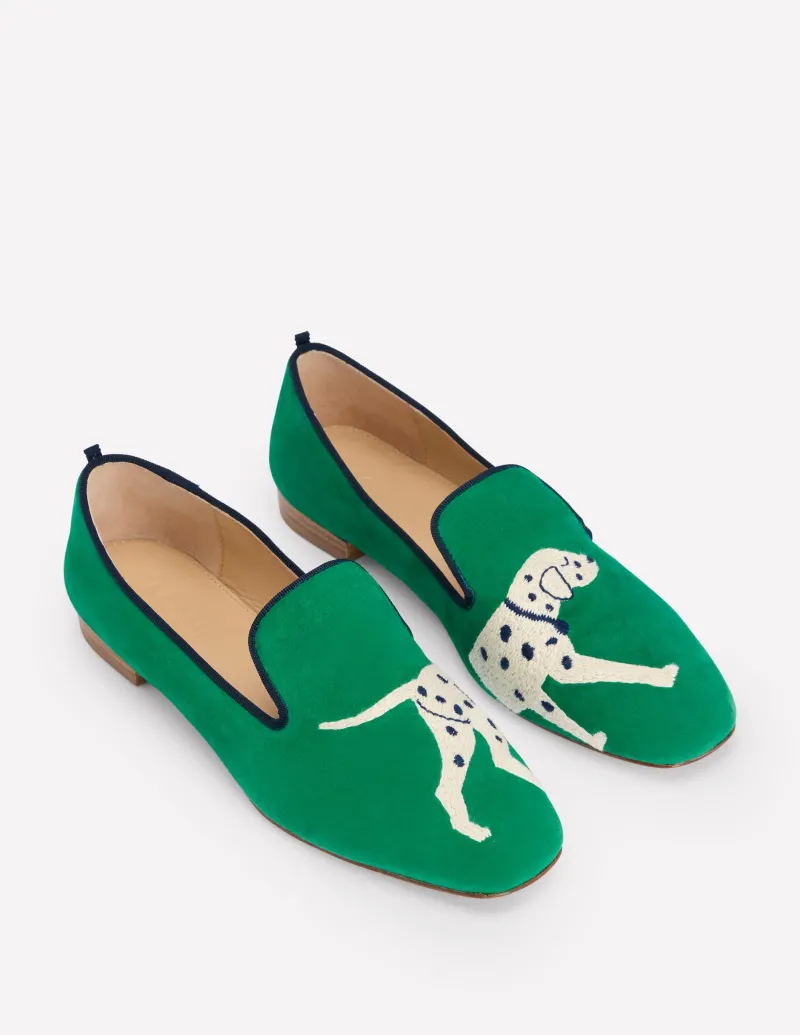 Nachtwäsche & Schlafanzüge | Loafer | Boden Loafer im Slipper-Stil-Smaragdgrün, Hund Smaragdgrün,Hund