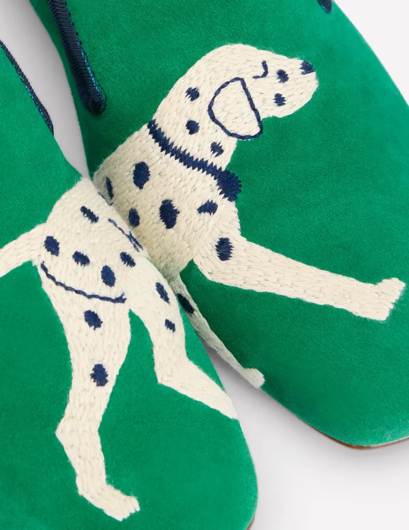Nachtwäsche & Schlafanzüge | Loafer | Boden Loafer im Slipper-Stil-Smaragdgrün, Hund Smaragdgrün,Hund