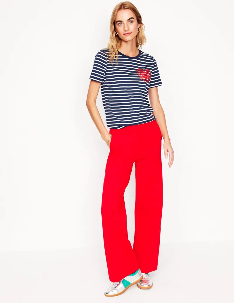 Nachtwäsche & Schlafanzüge | T-shirts & Tops | Boden Locker geschnittenes originelles T-Shirt-Französisches Marineblau, Herzen FranzösischesMarineblau,Herzen