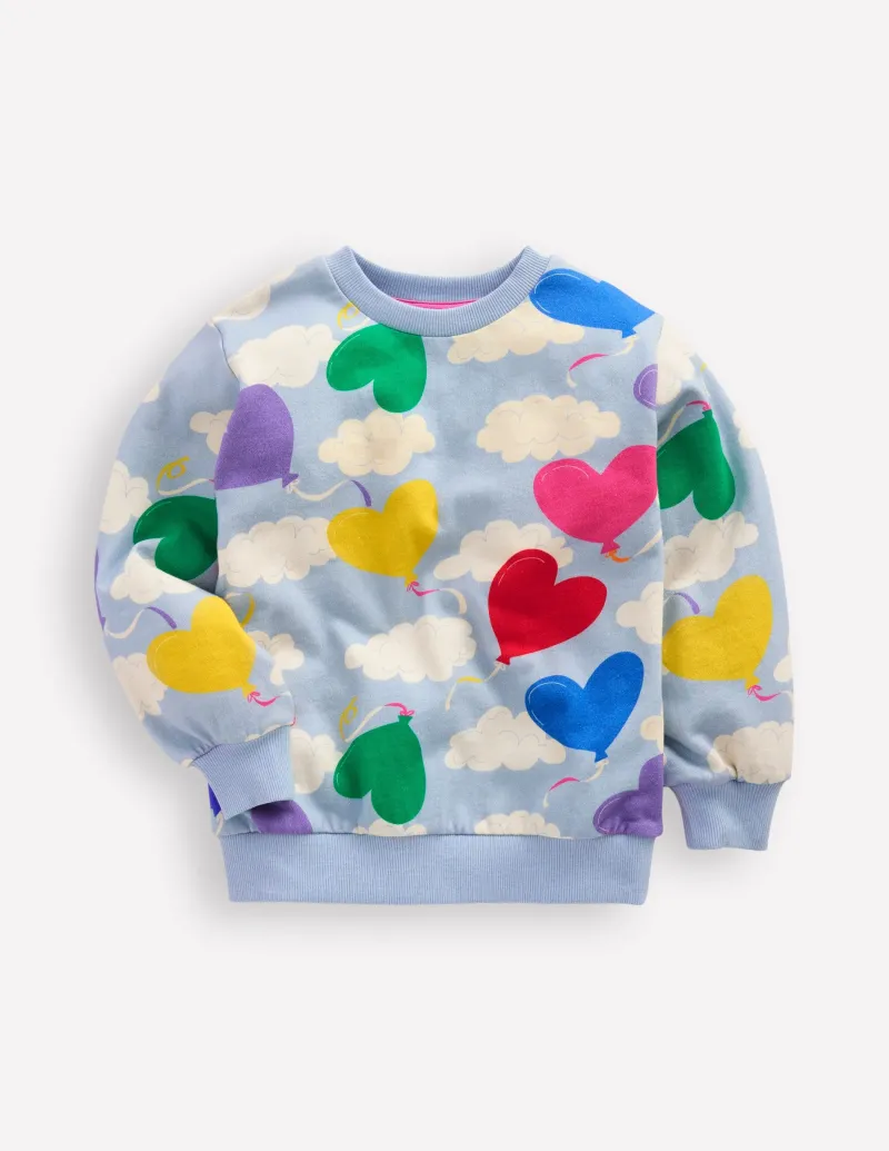 Oberteile & T-shirts | Hoodies & Kapuzenpullis | Boden Lockeres Sweatshirt mit Druck-Nebligblau Ballon Himmel NebligblauBallonHimmel