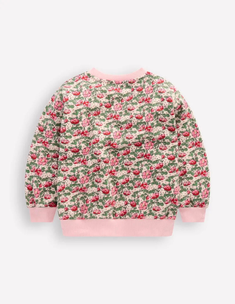 Hoodies & Kapuzenpullis | Oberteile & T-shirts | Boden Lockeres Sweatshirt mit Druck-Kreiderosa Wildrose KreiderosaWildrose