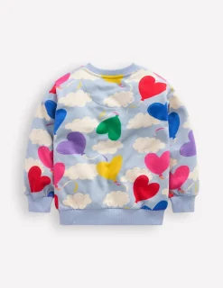 Oberteile & T-shirts | Hoodies & Kapuzenpullis | Boden Lockeres Sweatshirt mit Druck-Nebligblau Ballon Himmel NebligblauBallonHimmel