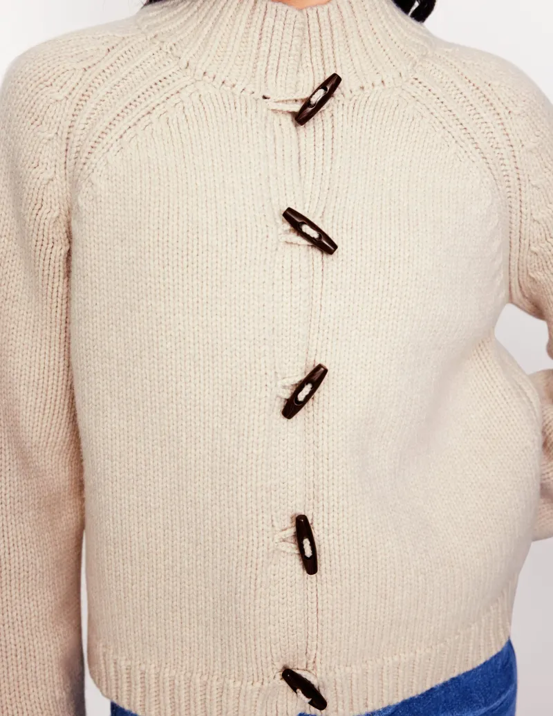 Pullover & Strickjacken | Boden Lässige Strickjacke mit Knebelknöpfen- Black