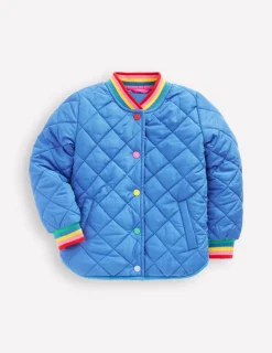 Mäntel & Jacken | Boden Lustige Bomberjacke mit Teddyfell-Futter-Pfauenfederblau Herzenexplosion PfauenfederblauHerzenexplosion