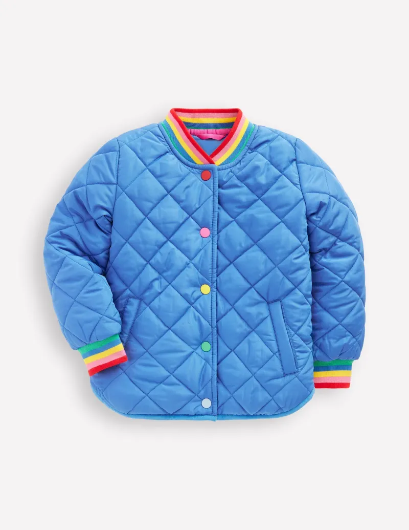 Mäntel & Jacken | Boden Lustige Bomberjacke mit Teddyfell-Futter-Pfauenfederblau Herzenexplosion PfauenfederblauHerzenexplosion