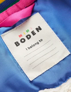 Mäntel & Jacken | Boden Lustige Bomberjacke mit Teddyfell-Futter-Pfauenfederblau Herzenexplosion PfauenfederblauHerzenexplosion