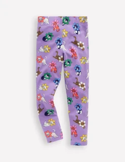 Leggings | Hosen & Jeans | Boden Lustige Leggings-Asternlila Kleine Blumen Katze AsternlilaKleineBlumenKatze