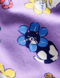 Leggings | Hosen & Jeans | Boden Lustige Leggings-Asternlila Kleine Blumen Katze AsternlilaKleineBlumenKatze