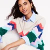 Pullover & Strickjacken | Boden Lydia Kaschmirpullover-Bunt, Zickzack Bunt,Zickzack