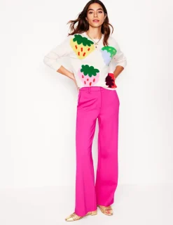 Pullover & Strickjacken | Boden Lydia Kaschmirpullover-Ecru, Erdbeeren Ecru,Erdbeeren
