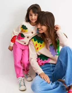 Pullover & Strickjacken | Boden Lydia Kaschmirpullover-Ecru, Erdbeeren Ecru,Erdbeeren