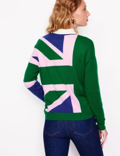 Pullover & Strickjacken | Boden Lydia Kaschmirpullover-Smaragdgrün, Union Jack Smaragdgrün,UnionJack