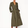 Kleider & Jumpsuits | Midi | Boden Maeve Jersey-Midikleid mit Besatz-Blasses Khaki BlassesKhaki
