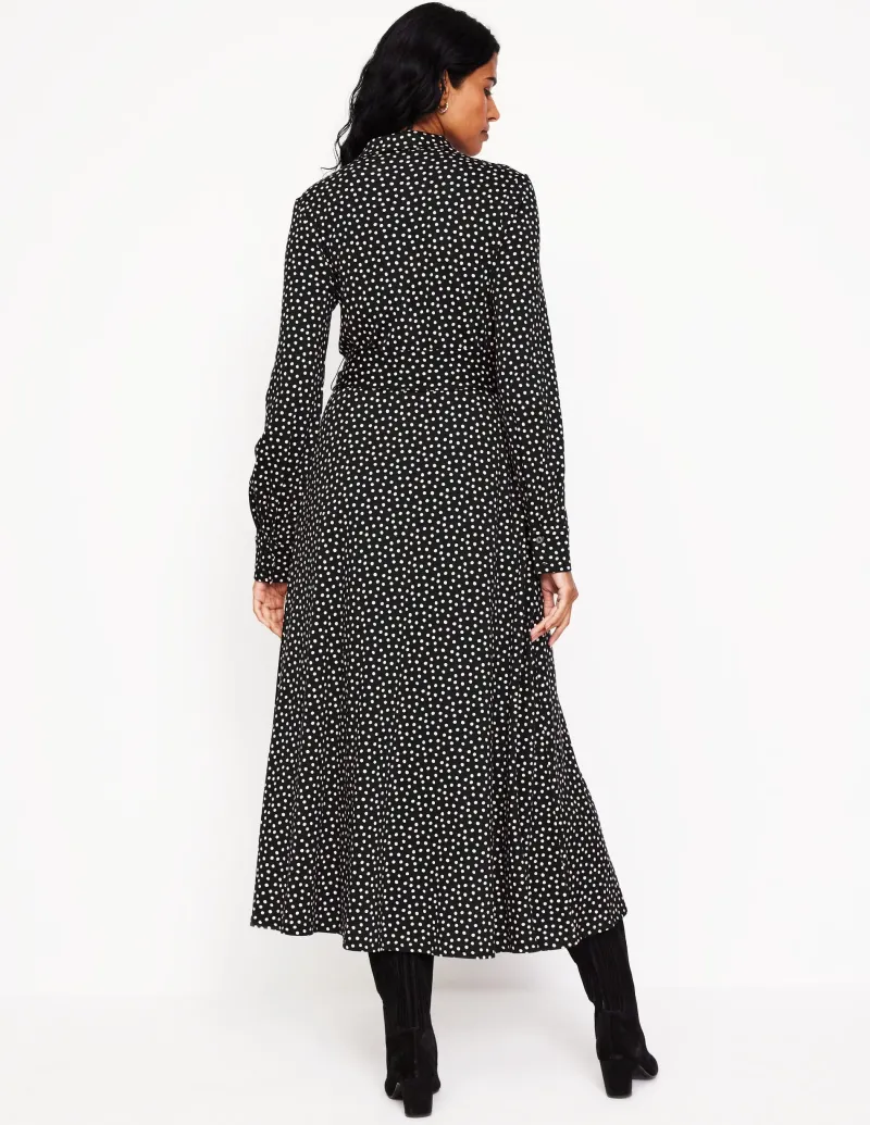 Kleider & Jumpsuits | Kleider In Petite | Boden Marcia Midi-Hemdblusenkleid aus Jersey- Black