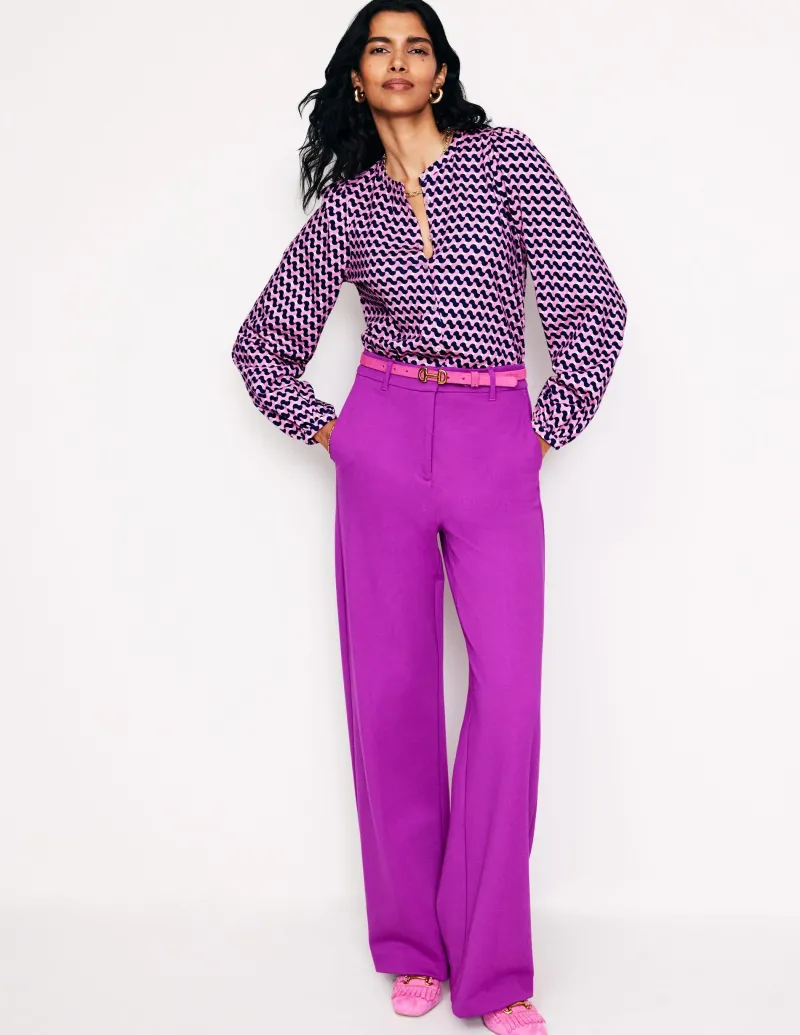 Oberteile | T-shirts & Tops | Boden Marina Jersey-Hemd-Mondlicht-Mauve, Motiv Terrace Swirl Mondlicht-Mauve,MotivTerraceSwirl