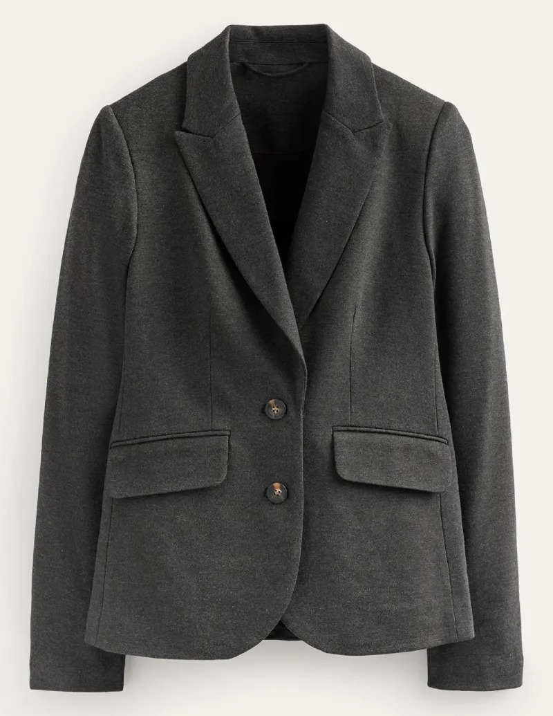 Mäntel & Jacken | Blazer | Boden Marylebone Ponte-Blazer-Anthrazit Meliert AnthrazitMeliert
