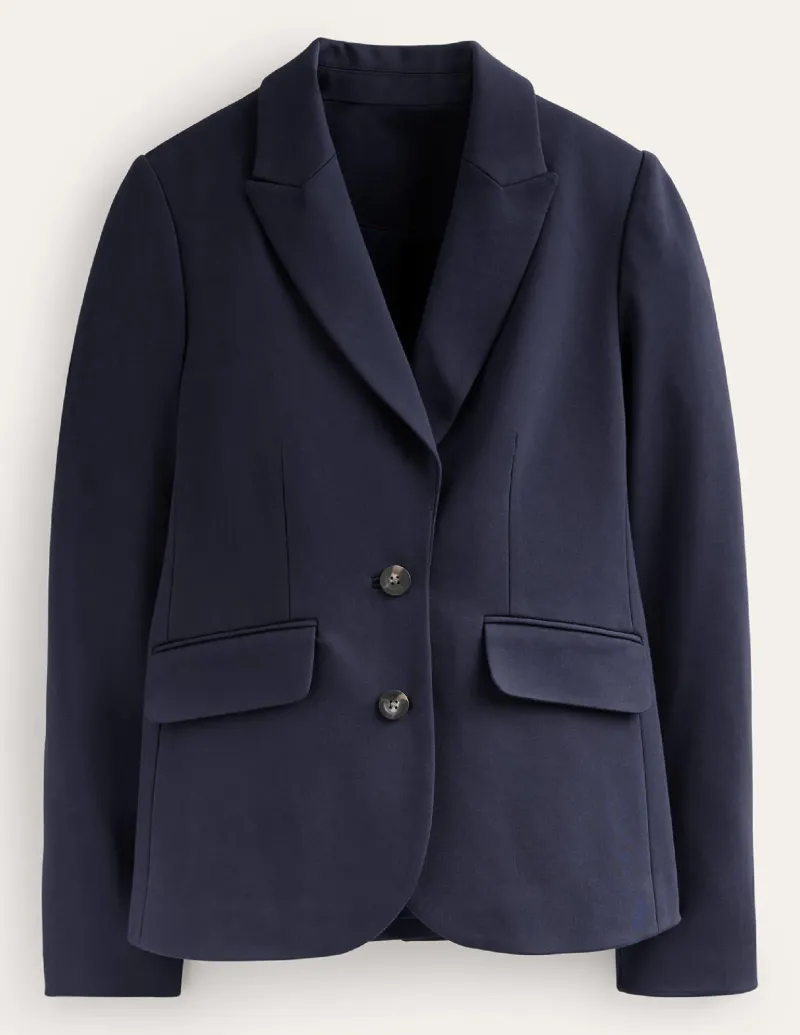 Anzüge | Hosen | Boden Marylebone Ponte-Blazer-Aqua Marine Marl AquaMarineMarl