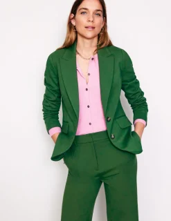 Mäntel & Jacken | Blazer | Boden Marylebone Ponte-Blazer-Dunkles Smaragdgrün DunklesSmaragdgrün