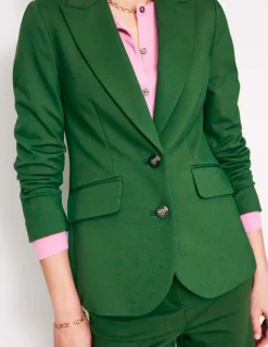 Mäntel & Jacken | Blazer | Boden Marylebone Ponte-Blazer-Dunkles Smaragdgrün DunklesSmaragdgrün
