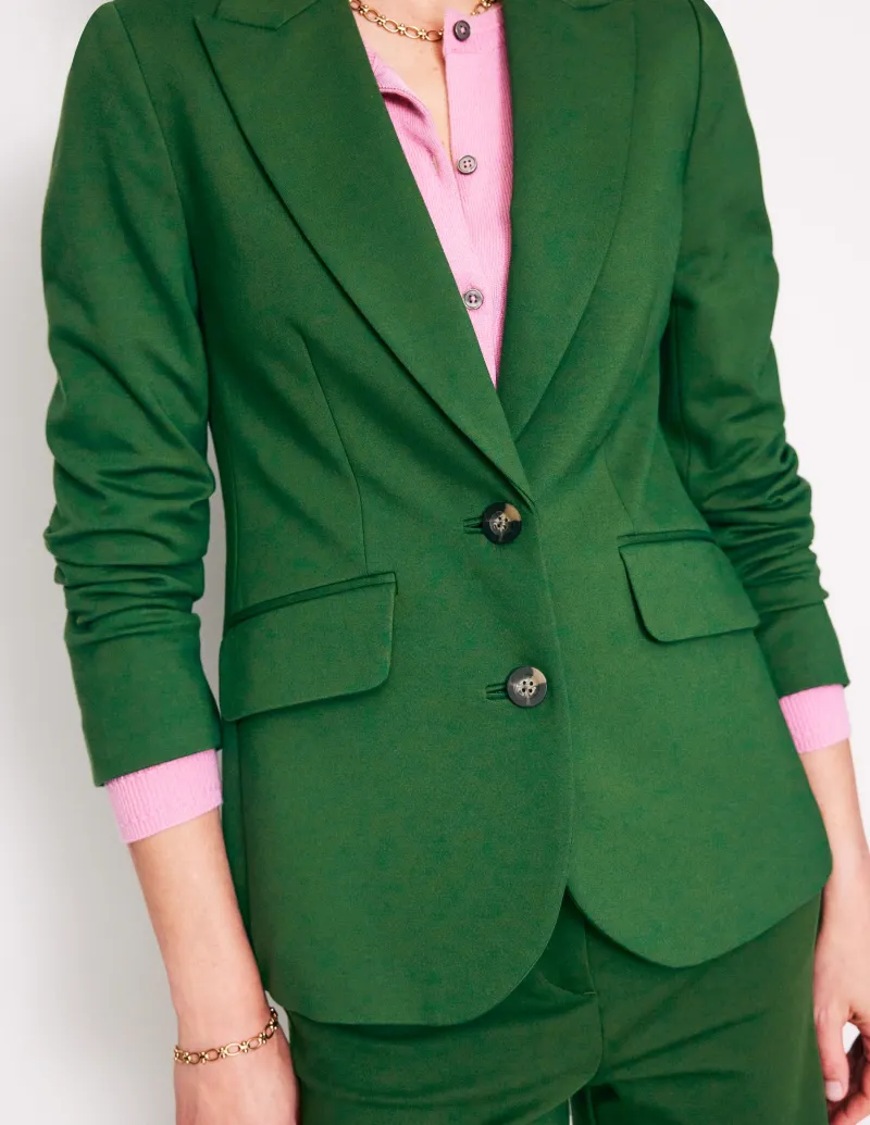 Mäntel & Jacken | Blazer | Boden Marylebone Ponte-Blazer-Dunkles Smaragdgrün DunklesSmaragdgrün