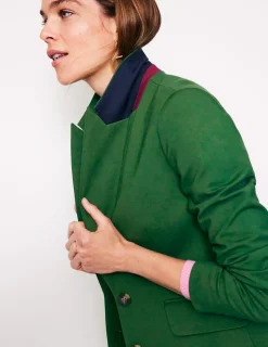 Mäntel & Jacken | Blazer | Boden Marylebone Ponte-Blazer-Dunkles Smaragdgrün DunklesSmaragdgrün