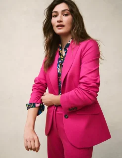 Mäntel & Jacken | Blazer | Boden Marylebone Ponte-Blazer-Rosa Pfingstrose RosaPfingstrose