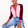 Pullover & Strickjacken | Boden Meg Cardigan mit Sattelärmeln-Sanftrosa, Blockfarben Sanftrosa,Blockfarben