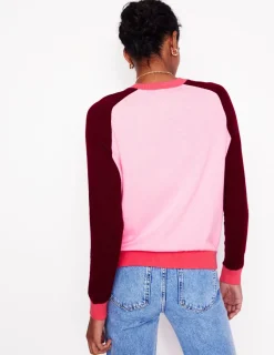 Pullover & Strickjacken | Boden Meg Cardigan mit Sattelärmeln-Sanftrosa, Blockfarben Sanftrosa,Blockfarben