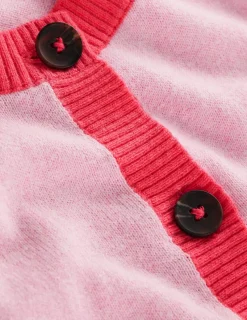 Pullover & Strickjacken | Boden Meg Cardigan mit Sattelärmeln-Sanftrosa, Blockfarben Sanftrosa,Blockfarben
