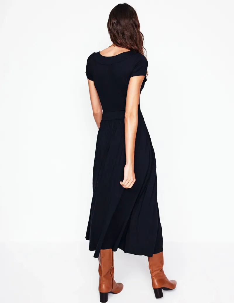 Kleider & Jumpsuits | Midi | Boden Melanie Jersey-Midikleid- Schwarz